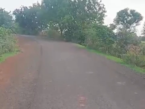BT Road Facing Red Soil Agriculture Land
