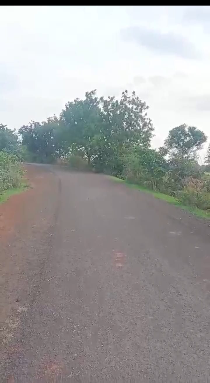 BT Road Facing Red Soil Agriculture Land