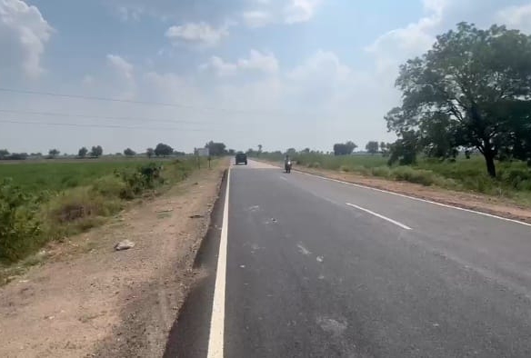 BT Road Facing Black Soil Agriculture Land